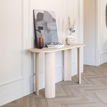 Risan Console Table Natural Console Tables TriadCommerceInc   