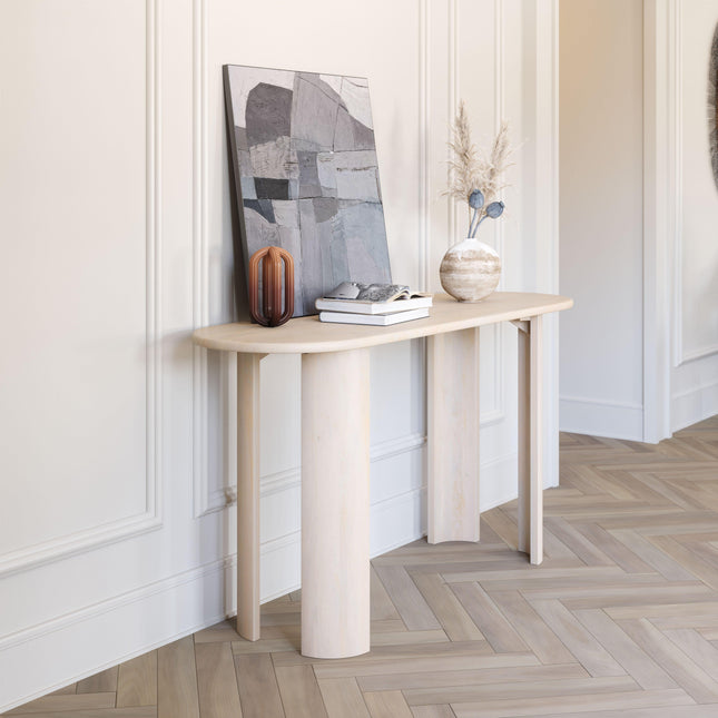 Risan Console Table Natural Console Tables TriadCommerceInc   
