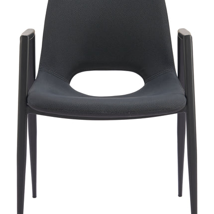 Desi Dining Chair (Set of 2) Black Chairs TriadCommerceInc   