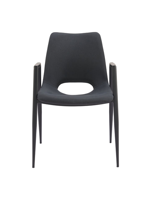 Desi Dining Chair (Set of 2) Black Chairs TriadCommerceInc   