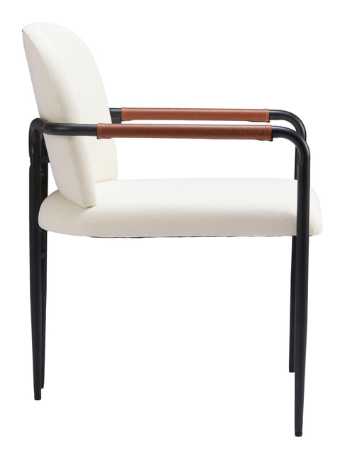 Sibu Dining Chair (Set of 2) Cream Chairs TriadCommerceInc   