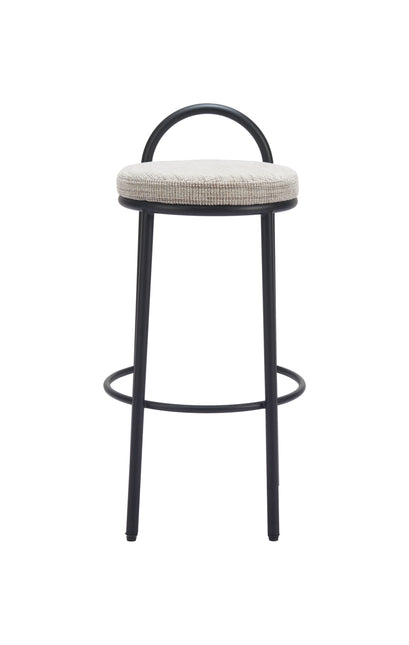 Sisal Barstool (Set of 2) Beige Tweed Barstools TriadCommerceInc   