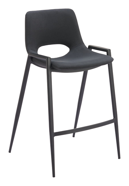 Desi Counter Stool (Set of 2) Black Counter Stools TriadCommerceInc Default Title  