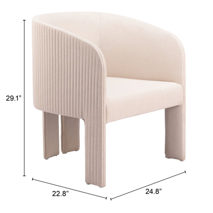 Hull Accent Chair Beige Chairs TriadCommerceInc   