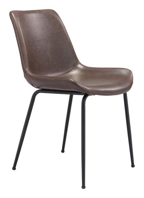 Byron Dining Chair (Set of 2) Brown Chairs TriadCommerceInc Default Title  