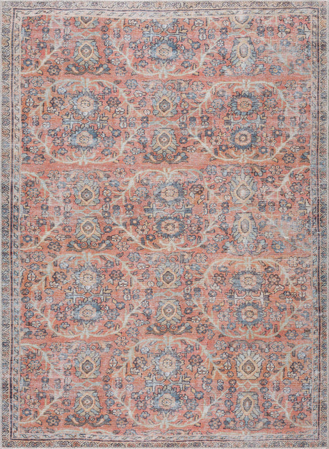 Urpi Rose & Blue Washable Area Rug - Clearance Rugs TriadCommerceInc
