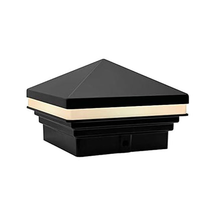 CPL02 LED Pyramid Outdoor Post Cap Light Post Light TriadCommerceInc Black