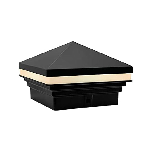 CPL02 LED Pyramid Outdoor Post Cap Light Post Light TriadCommerceInc Black
