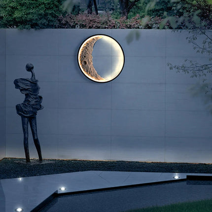 Luna 3D Moon Wall Lamp outdoor wall lighting TriadCommerceInc   