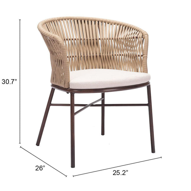 Freycinet Dining Chair (Set of 2) Natural Seating TriadCommerceInc   