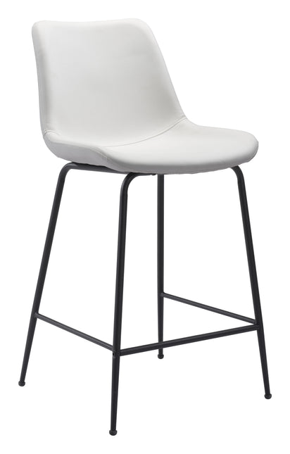 Byron Counter Stool White Counter Stools TriadCommerceInc Default Title  