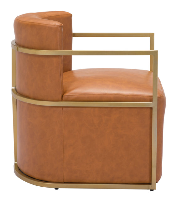 Xander Accent Chair Brown Chairs TriadCommerceInc