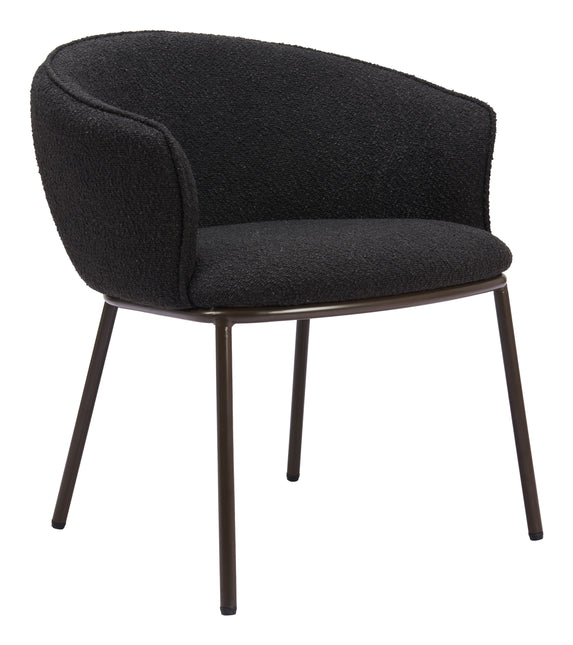 Essen Dining Chair Black & Bronze Chairs TriadCommerceInc Default Title  