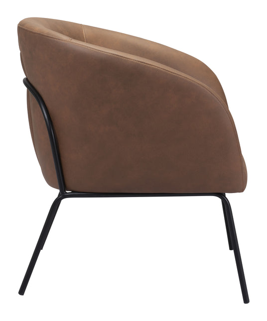 Quinten Accent Chair Vintage Brown Chairs TriadCommerceInc