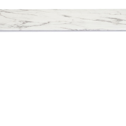 Atlas Dining Table White & Silver Tables TriadCommerceInc   