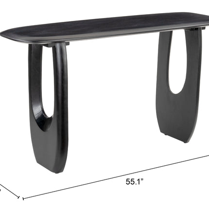 Arasan Console Table Black Console Tables TriadCommerceInc   