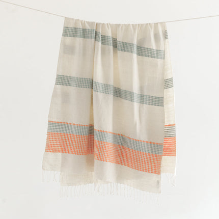 Camden Handwoven Cotton Throw Blanket Blankets TriadCommerceInc   