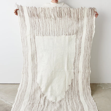 Musullah Fine Line Merino Wool and Silk Throw Throws & Blankets TriadCommerceInc