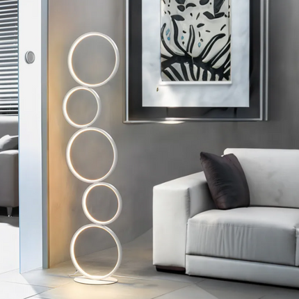 RGB Minimalist Circular Floor Lamp Floor Lamps TriadCommerceInc