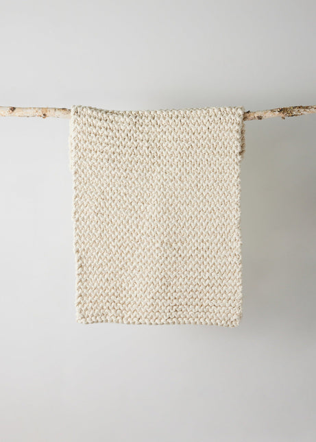 Chunky Ecru Hand-Loomed Mat Rugs TriadCommerceInc Standard