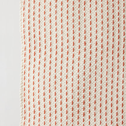 Terracotta Luxe Hand-Loomed Cotton Twill Mat Rugs TriadCommerceInc