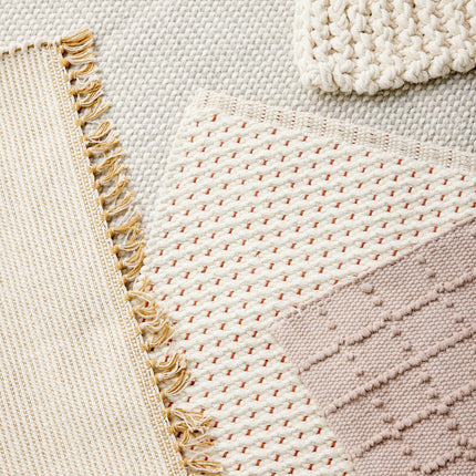 Terracotta Luxe Hand-Loomed Cotton Twill Mat Rugs TriadCommerceInc