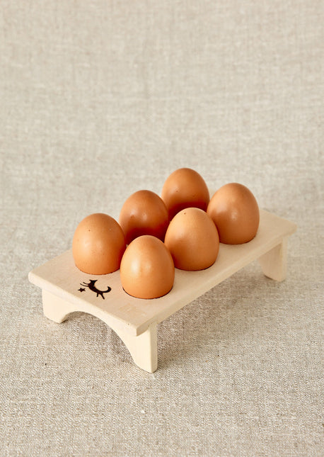 Hand-Carved Wooden Fridge Egg Tray Décor TriadCommerceInc