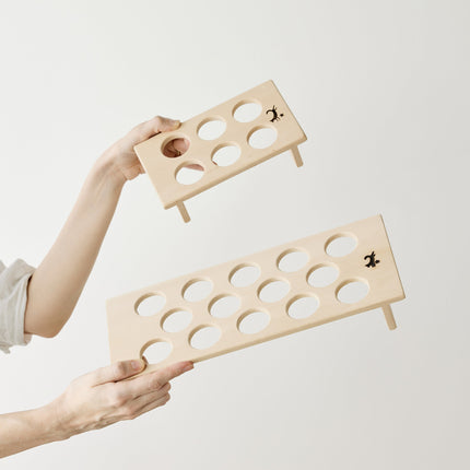 Hand-Carved Wooden Fridge Egg Tray Décor TriadCommerceInc