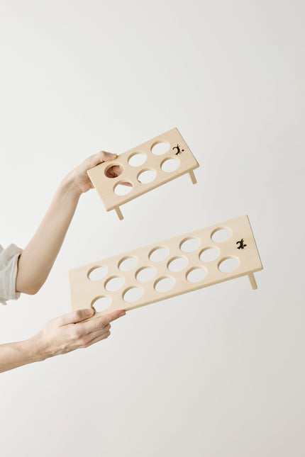 Hand-Carved Wooden Fridge Egg Tray Décor TriadCommerceInc