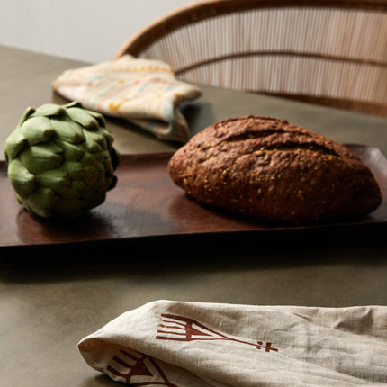 Bamenda Brown Rectangle Wood Serving Tray Décor TriadCommerceInc