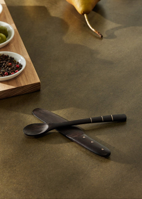 African Blackwood Small Serving Serving Spoons Utensils Entertaining & Serving TriadCommerceInc