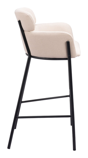 Bremor Barstool Beige Barstools TriadCommerceInc   