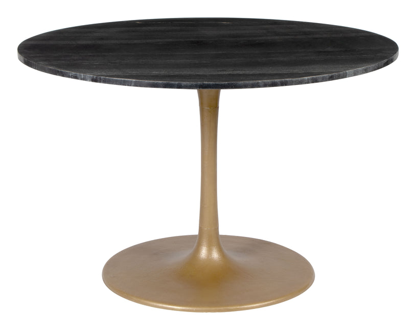 Taj Dining Table Black & Gold Tables TriadCommerceInc   