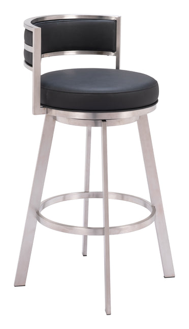 Gimsby Swivel Barstool Black Barstools TriadCommerceInc Default Title  