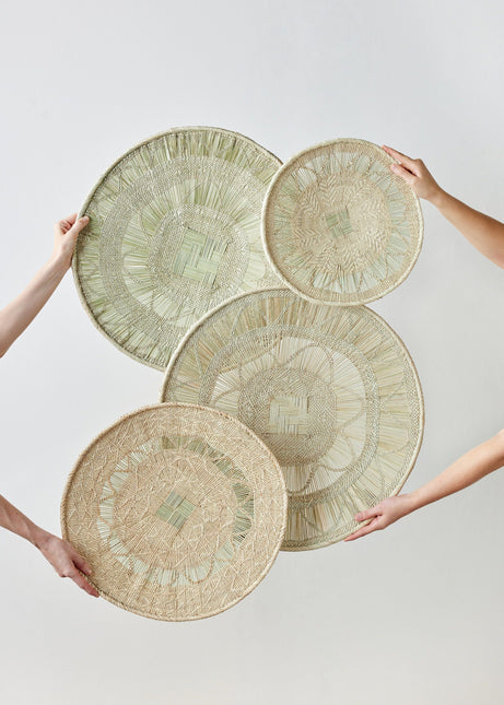 Binga Lace Blonde Basket Wall Basket TriadCommerceInc