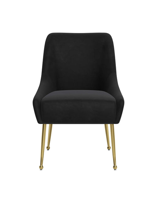 Maxine Dining Chair Black & Gold Chairs TriadCommerceInc   