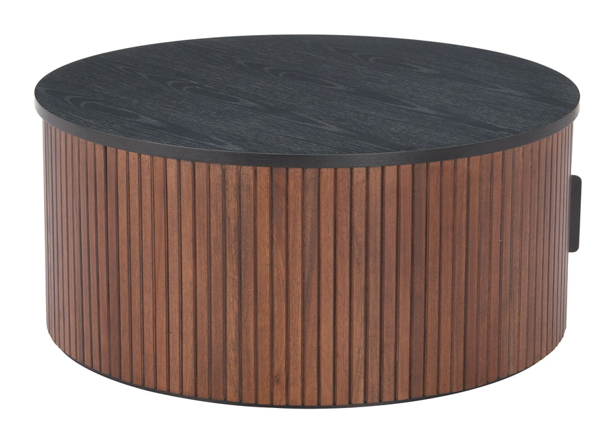 Nejaus Coffee Table Black & Walnut Coffee Tables TriadCommerceInc   