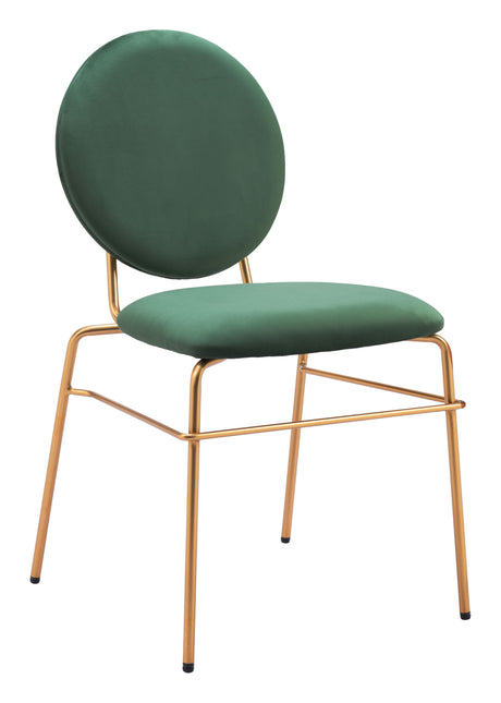 Odessa Dining Chair (Set of 2) Green & Gold Chairs TriadCommerceInc Default Title  