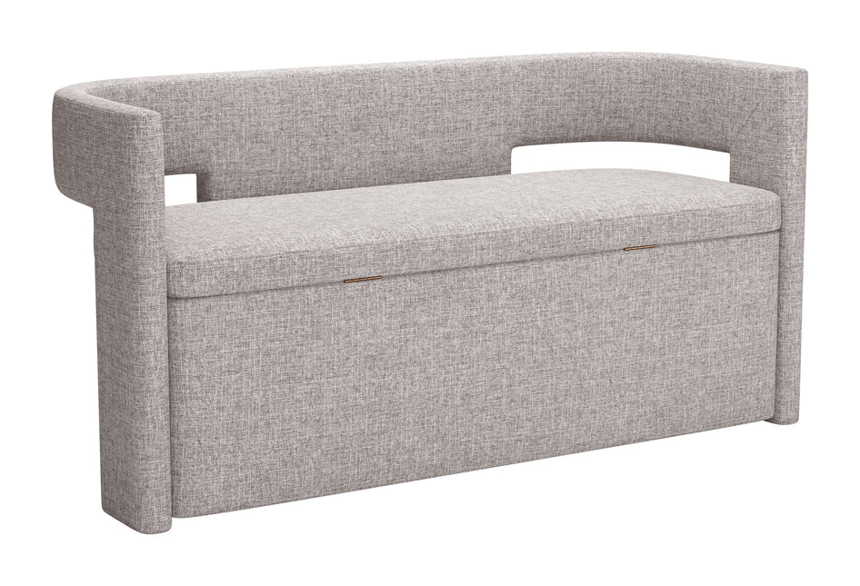 Papua Storage Bench Gray Benches TriadCommerceInc Default Title  