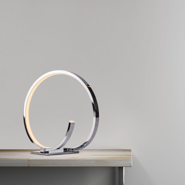 Circular Design LED Table Lamp Chrome Modern Light Home Decor > Lighting > Lamp > Table Lamps TriadCommerceInc