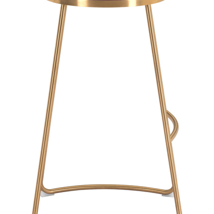 Bree Barstool (Set of 2) Burgundy & Gold Barstools TriadCommerceInc   