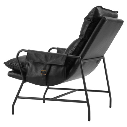 Halaus Accent Chair Black Chairs TriadCommerceInc   