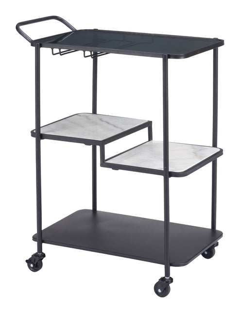 Constanza Bar Cart Black Storage TriadCommerceInc Default Title  