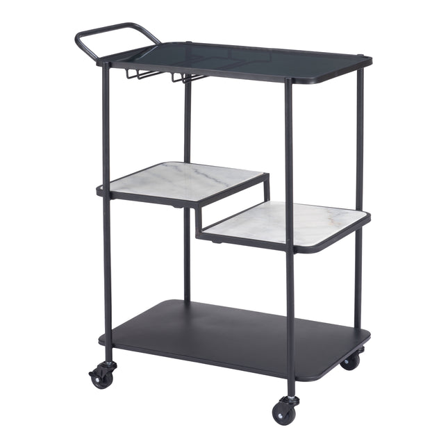 Constanza Bar Cart Black Storage TriadCommerceInc Default Title  