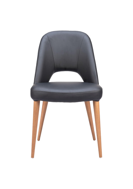 Leith Dining Chair (Set of 2) Black Chairs TriadCommerceInc   