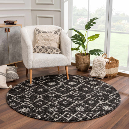 Thetford Black Berber Shag Rug - Clearance Rugs TriadCommerceInc