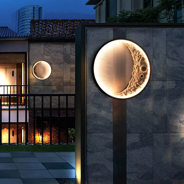 Luna 3D Moon Wall Lamp outdoor wall lighting TriadCommerceInc   