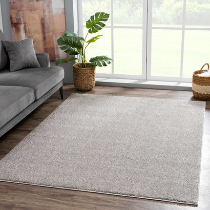 Judy Solid Gray Washable Shag Rug Rugs TriadCommerceInc