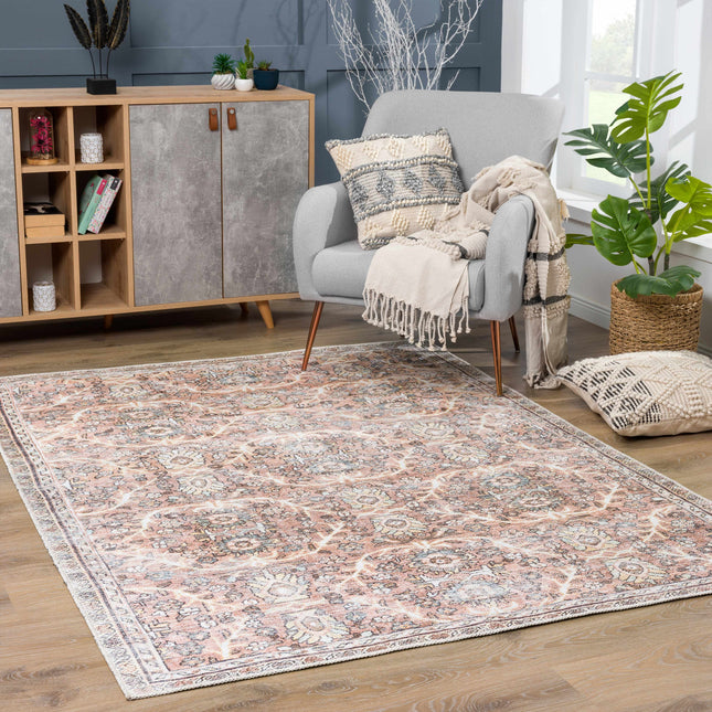Flat Pile Urpi Red Washable Rug - Clearance Rugs TriadCommerceInc