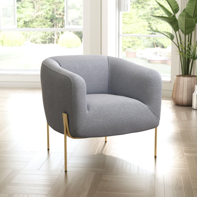 Micaela Armchair Gray Chairs TriadCommerceInc   